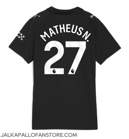 Manchester City Matheus Nunes #27 Vieraspaita Naisten 2025-26 Lyhythihainen Manchester City Matheus Nunes #27 Vieraspaita Naisten 2025-26 Lyhythihainen